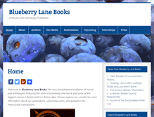 Tablet Screenshot of blueberrylanebooks.com